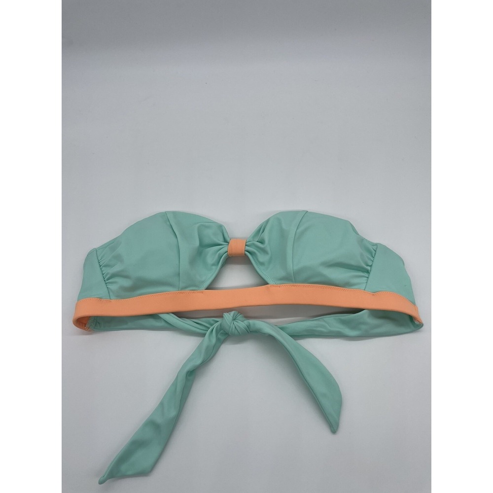 VICTORIAS SECRET Womens Turquoise Green Bikini Top Medium Swimsuit Summer Halter